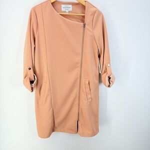 Haute Monde Women Dress Size L Zipper In Front Pocket NWT